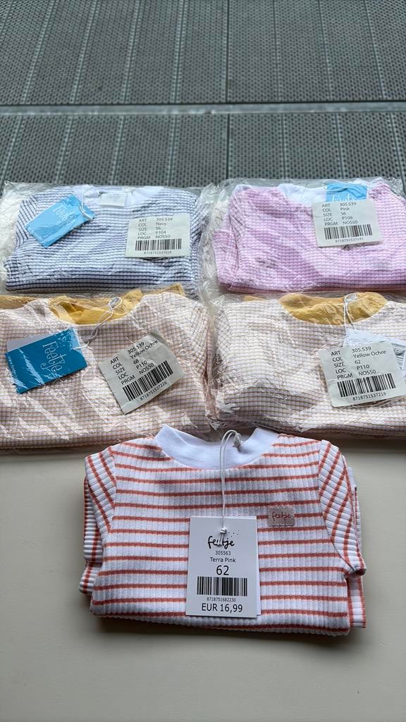 Feetje Pyjama Wafel Mix Partij - 5x, Ophalen of Verzenden, Nieuw