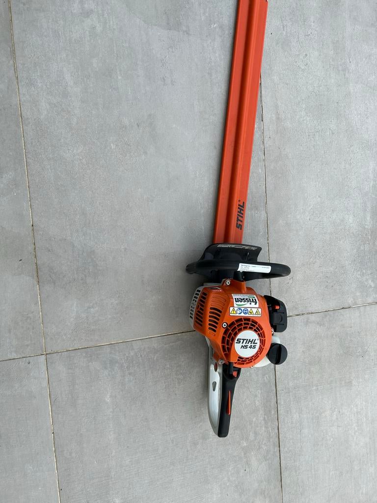 Stihl HS45 benzine heggenschaar 60 cm blad, Tuin en Terras, Heggenscharen, Ophalen, Gebruikt, Benzine