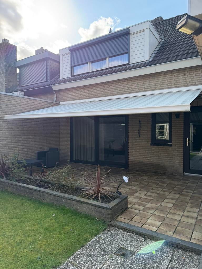 Zonneluifel 600x300 cm, Tuin en Terras, Zonneschermen, Ophalen, Gebruikt, 450 cm of meer, Elektrisch