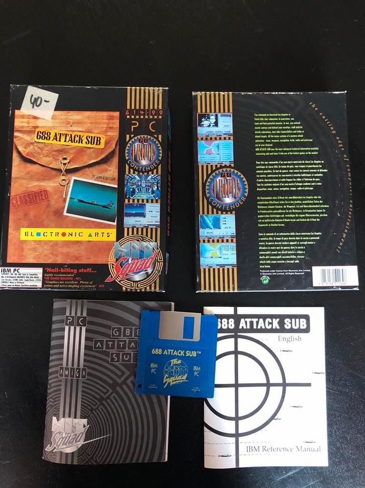 688 Attack Sub Big Box., Spelcomputers en Games, Games | Pc, Gebruikt, Racen en Vliegen, 1 speler, Vanaf 3 jaar, Ophalen of Verzenden