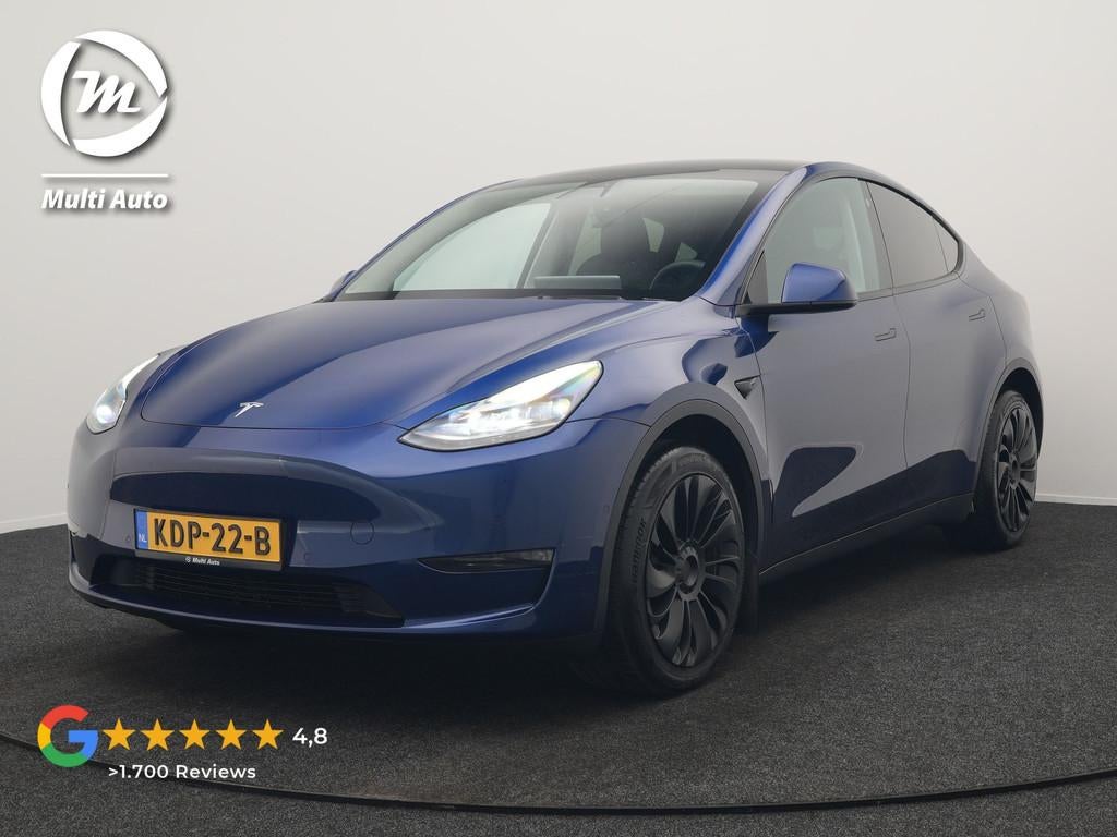 Tesla Model Y Long Range AWD 75 kWh 441pk | Full Self-Drivin, Automaat, Gebruikt, Zwart, Blauw