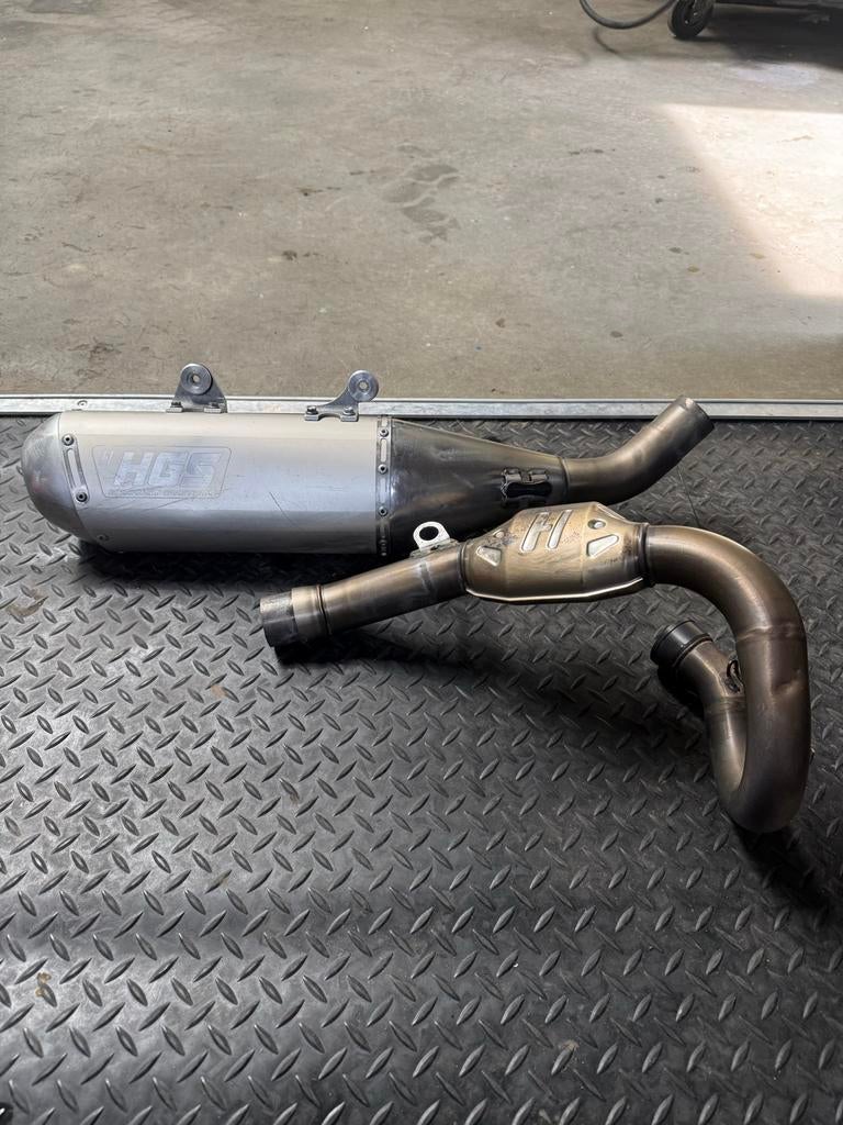 HGS uitlaatsysteem ktm/husq/gasgas 450 23-26, Ophalen of Verzenden, Gebruikt, Universele onderdelen