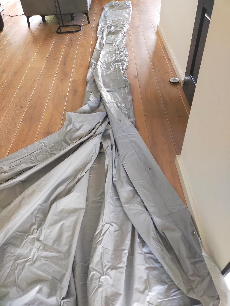 Grondzeil met opblaasrand, Caravans en Kamperen, Kampeeraccessoires, Ophalen, Zo goed als nieuw