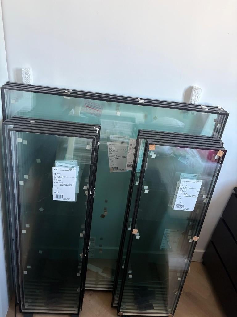 Gratis op te halen HR++ glas - nieuw, Ophalen, Gevelraam of Ruit, Minder dan 80 cm, Nieuw