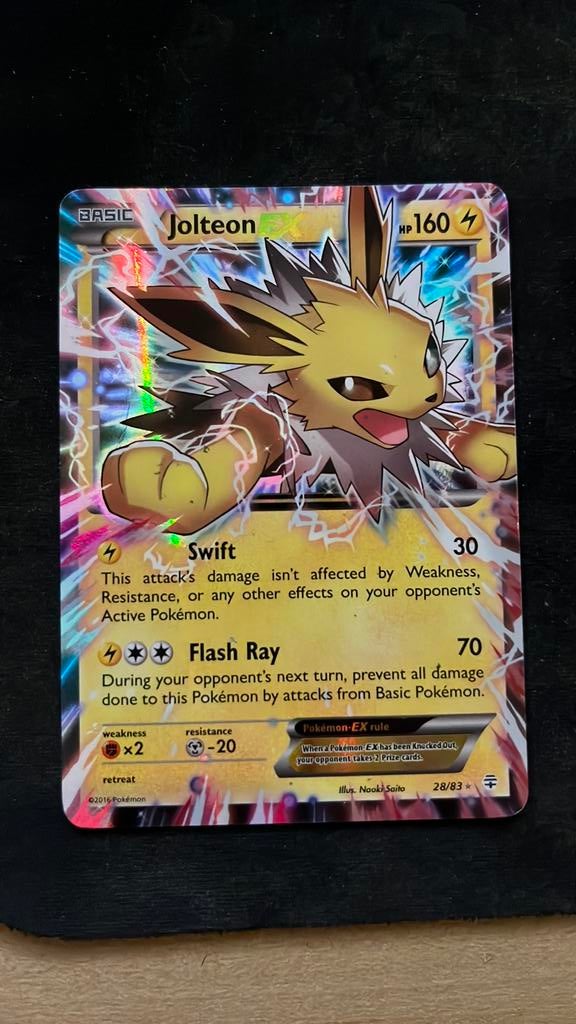 Jolteons EX Generations, Hobby en Vrije tijd, Verzamelkaartspellen | Pokémon, Ophalen of Verzenden, Zo goed als nieuw