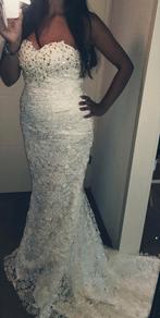 trouwjurk, Maat 38/40 (M), Galajurk, Wit, Ophalen of Verzenden