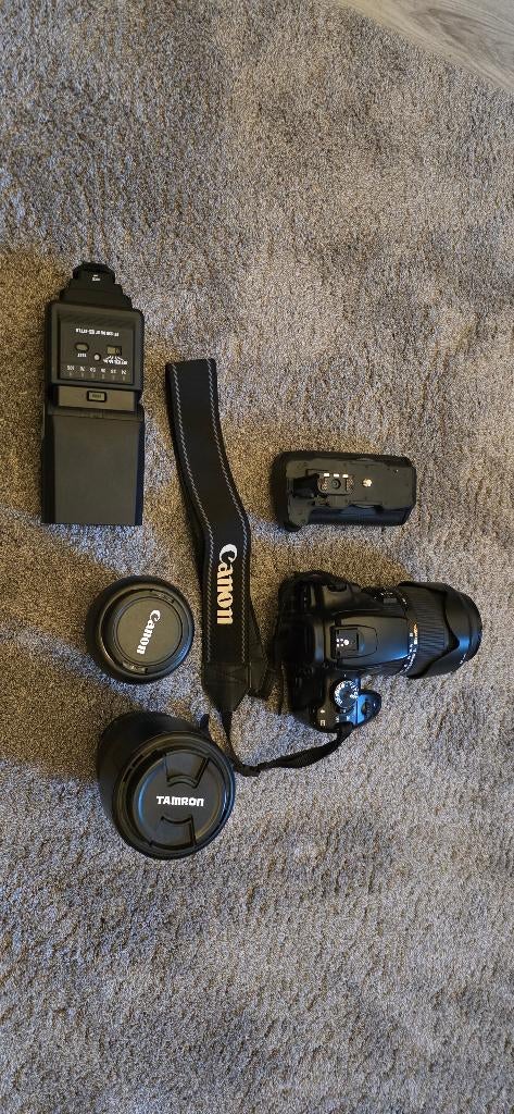 canon 400D met extra lenzen en accu's, Ophalen, Gebruikt