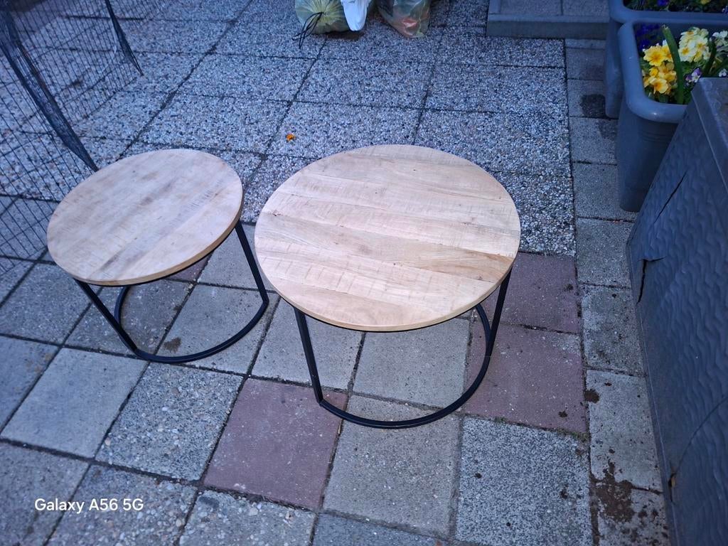Salon tafels, Huis en Inrichting, Tafels | Salontafels, Ophalen, 50 tot 100 cm, Rond, 50 tot 100 cm