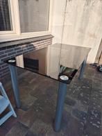 Glazen eettafel, Ophalen, Gebruikt, 100 tot 150 cm, 75 cm of meer