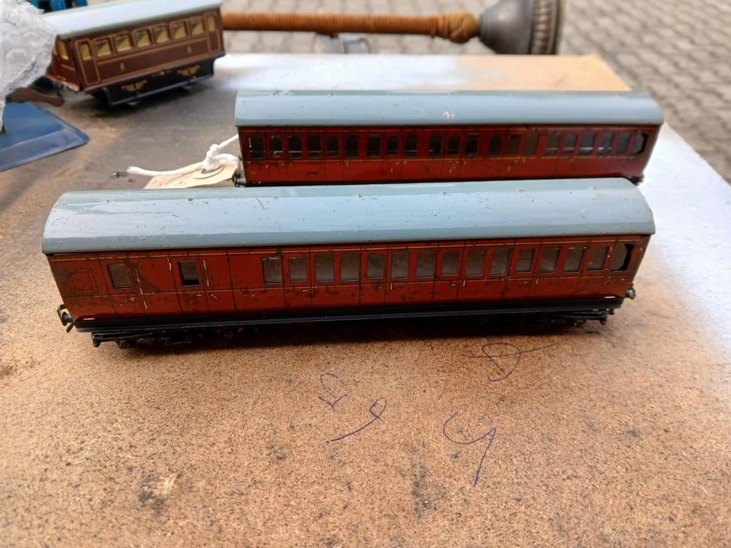 Twee maal Hornby wagon, Overige merken, Idem, Gebruikt, Gelijkstroom
