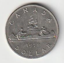 1  dollar  1972  Canada. km. 76.1   unc, Ophalen of Verzenden, Noord-Amerika, Losse munt