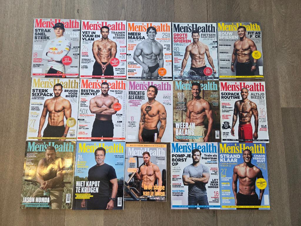15x Men's Health magazine, Ophalen of Verzenden, Gelezen, Sport en Vrije tijd