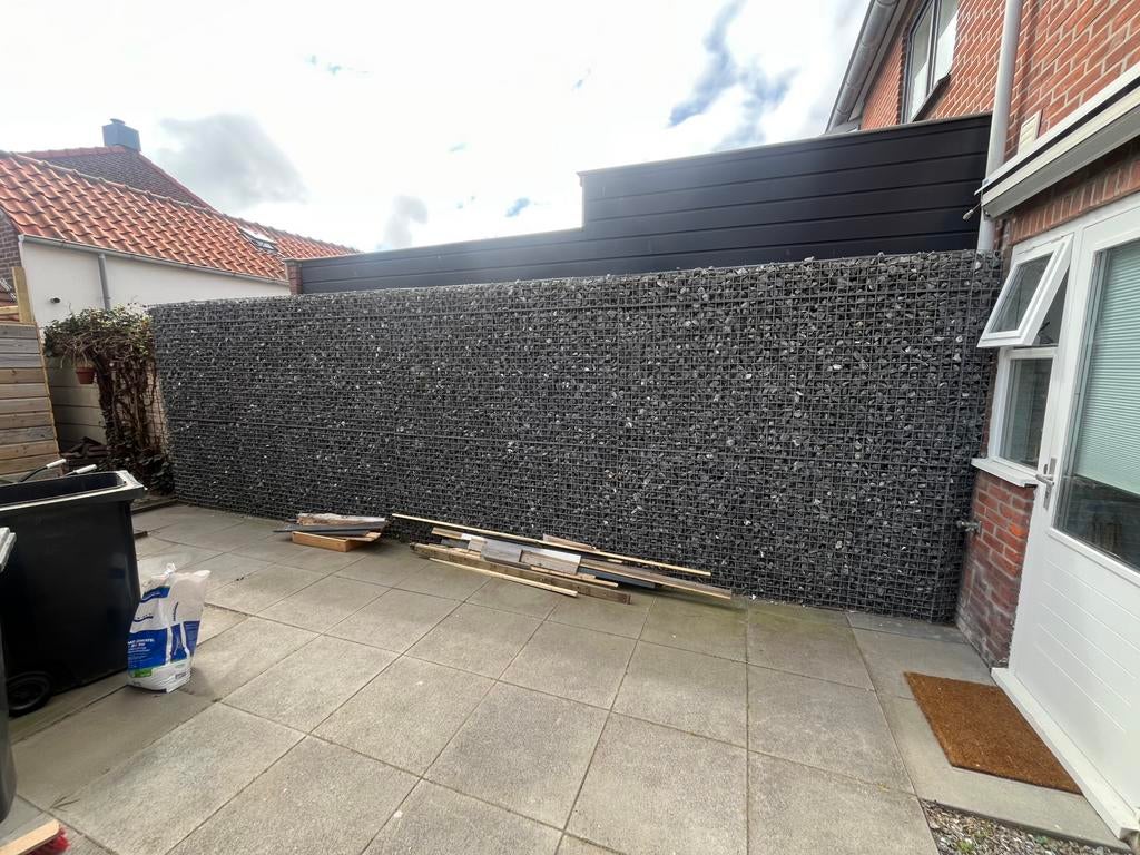 Schanskorfmuur 16m2, Ophalen, Overige materialen, Gebruikt, 6 meter of meer