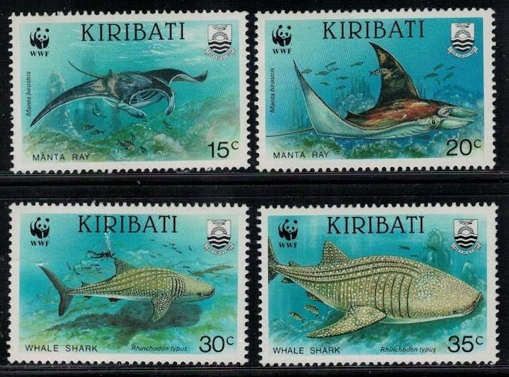 S22 Kiribati 566/59 postfris Vissen / WWF, Verzenden, Postfris, Dier of Natuur