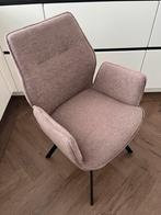 Leen Bakker Raffy Eetkamerstoel met Armleuningen, Ophalen, Bruin, Nieuw, Eén