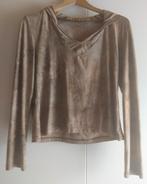 Te koop aangeboden: Dames Shirt met capuchon  , Maat 38/40 (M), Bruin, Ophalen of Verzenden, Zo goed als nieuw