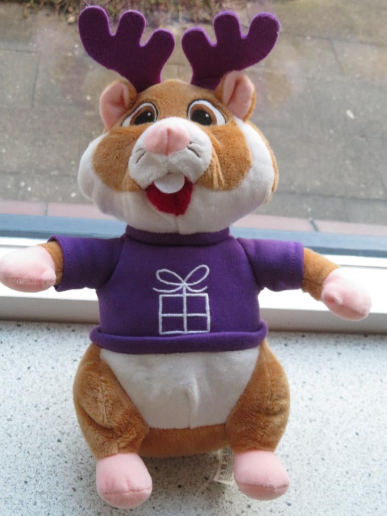 Hamster winterserie AH Albert Heijn paars shirt en gewei, Ophalen of Verzenden, Zo goed als nieuw, Overige typen