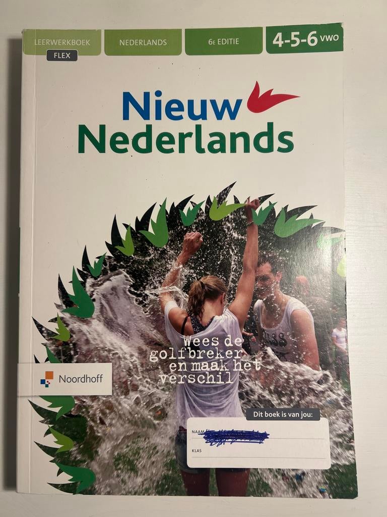 Nieuw Nederlands 4-5-6 vwo leerwerkboek, Verzenden, Gelezen, VWO, Nederlands