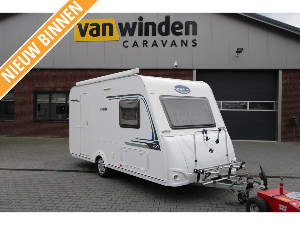 Caravelair Antares 400 ThuleLuifel-Fietsendrager, Caravans en Kamperen, Kachel, Bedrijf, 750 - 1000 kg, 4 tot 5 meter