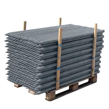 54x VOSS.farming 185x6cm grijze kunststof weidepaal, Tuin en Terras, Palen, Balken en Planken, Ophalen, Nieuw, 180 tot 250 cm