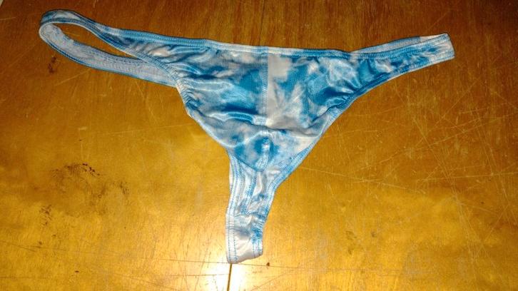 Heren string, blauw - XL, Kleding | Heren, Ondergoed, Slip, Blauw, Ophalen of Verzenden