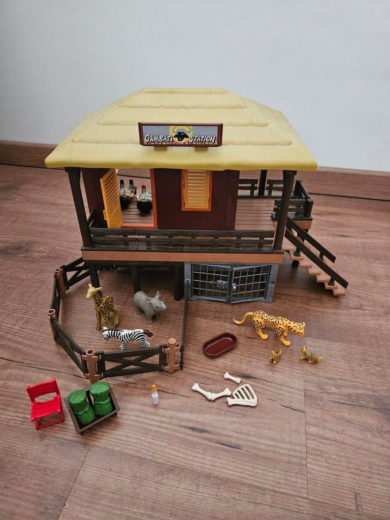 Playmobil 4826 - safari verzorgingspost, Ophalen of Verzenden, Gebruikt, Jongen of Meisje