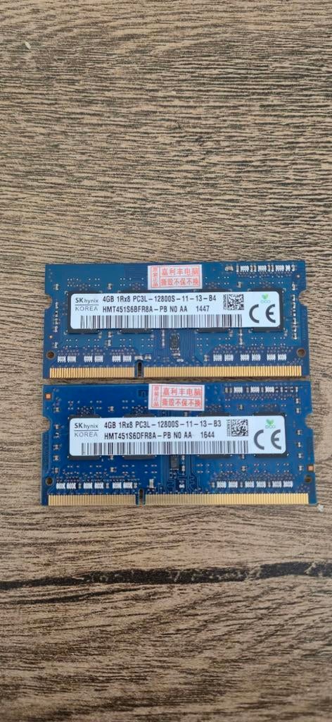 SK Hynix 4GB PC3L-12800S RAM geheugen (2 stuks), Ophalen of Verzenden