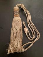 Mooi gordijn embrasse, 8 stuks, Huis en Inrichting, Stoffering | Gordijnen en Lamellen, Minder dan 50 cm, Beige, Nieuw, Ophalen of Verzenden