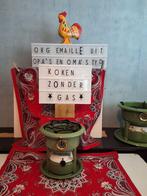 😯kijk dan zo compl. rooster/kijkglas/lont/emaille lekblad, Ophalen of Verzenden