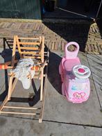 Schommelstoel paard en Disney loopauto, Ophalen of Verzenden, Gebruikt, Loopvoertuig