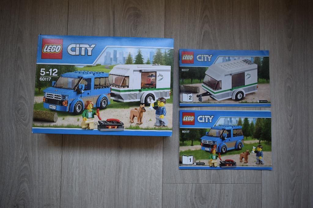 Lego 60117 City Busje + caravan, Lego, Ophalen of Verzenden, Zo goed als nieuw, Compleet