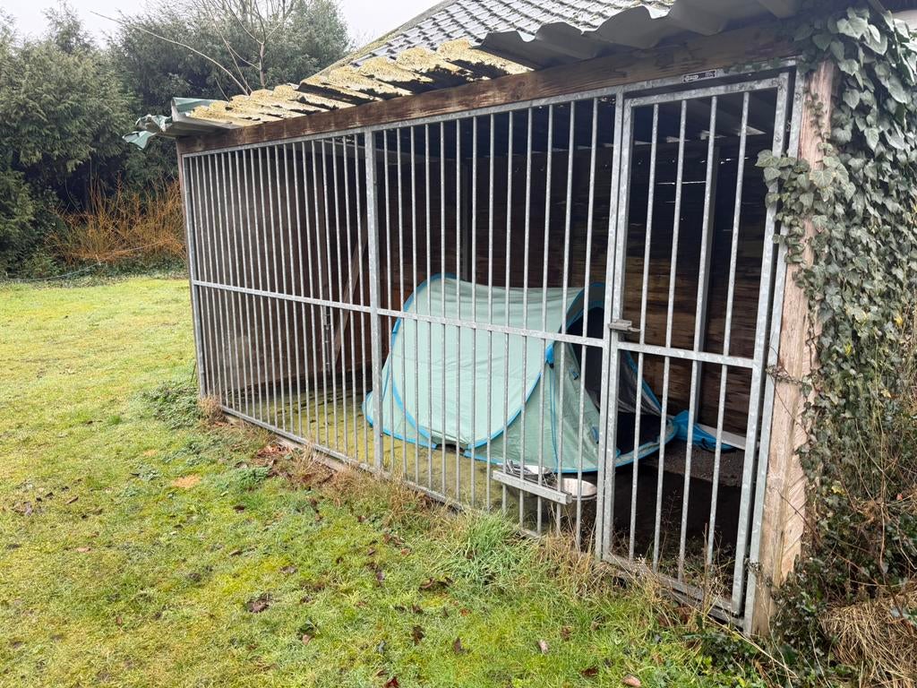 Corton hondenkennel / hondenhok - gegalvaniseerd, Dieren en Toebehoren, Hondenhokken, Ophalen, Hondenkennel, 110 cm of meer, 100 cm of meer