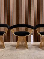 Knoll Warren Platner Chair - Cashmere zwart met goud, Ophalen of Verzenden