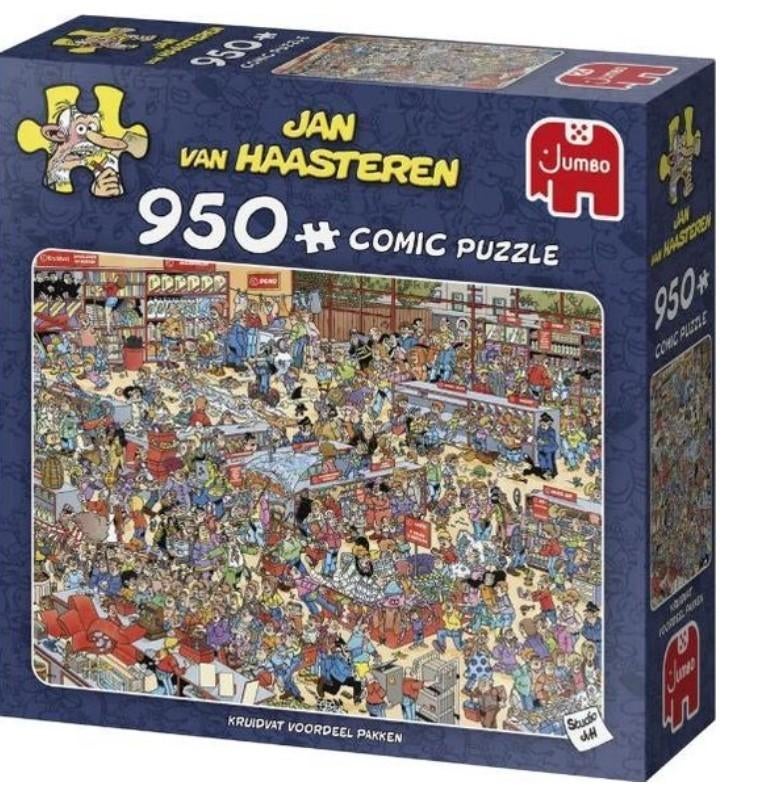 JAN VAN HAASTEREN PUZZELS 950 STUKJES, Ophalen of Verzenden, 500 t/m 1500 stukjes, Zo goed als nieuw, Legpuzzel