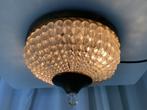 Vintage Plafondlamp met Kristallen Kralen - Glamoureuze Verl, Antiek en Kunst, Antiek | Lampen, Ophalen of Verzenden