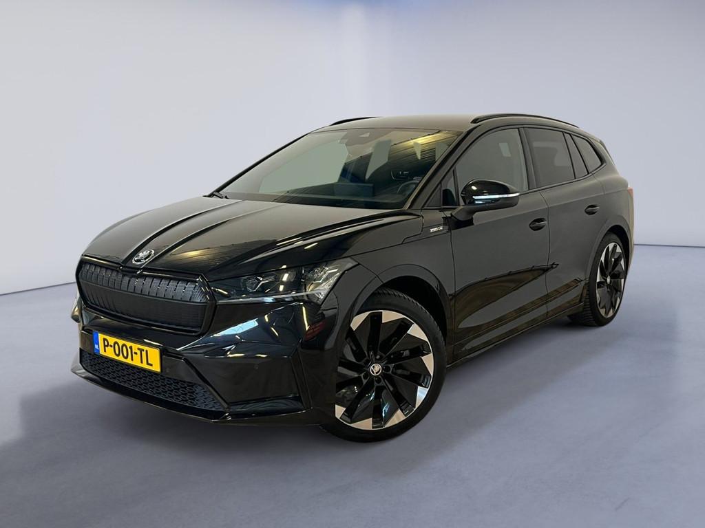 Skoda Enyaq iV 80 Sportline|SFEER|ADAPTIVE|APPLE CARPLAY|NAP, Auto's, Skoda, Automaat, Achterwielaandrijving, Gebruikt, Zwart