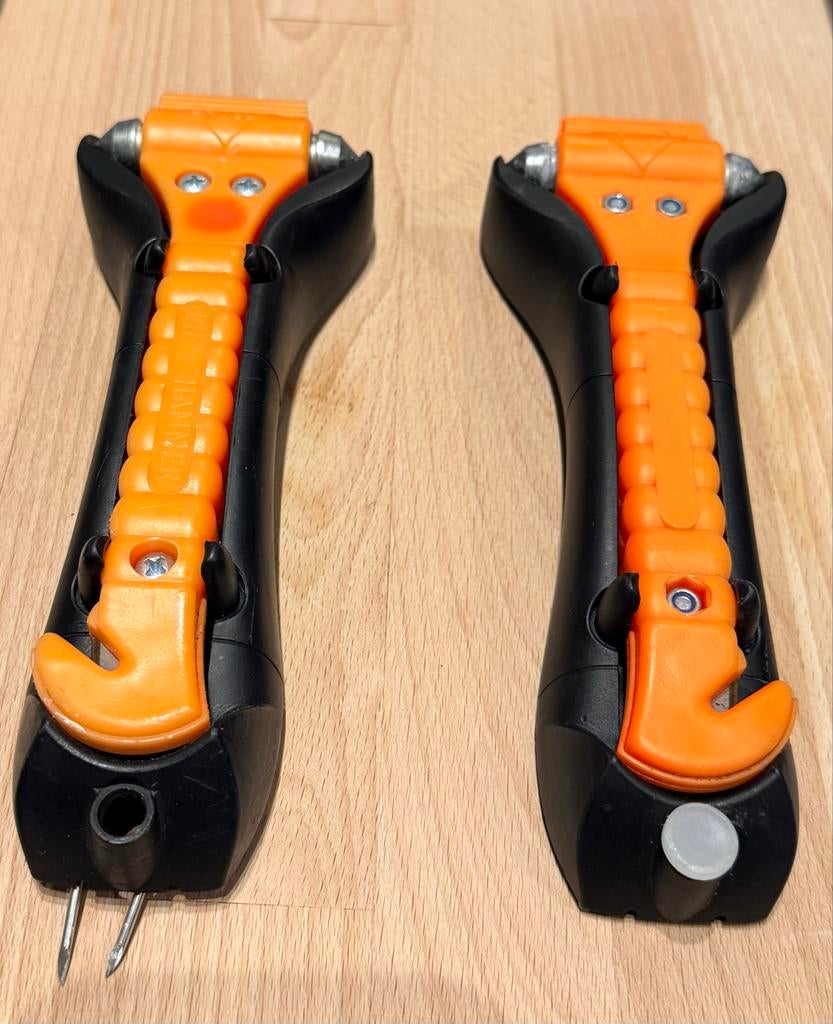 2x Noodhamer / Veiligheidshamer met gordelsnijder, Auto diversen, Auto-accessoires, Ophalen of Verzenden, Nieuw