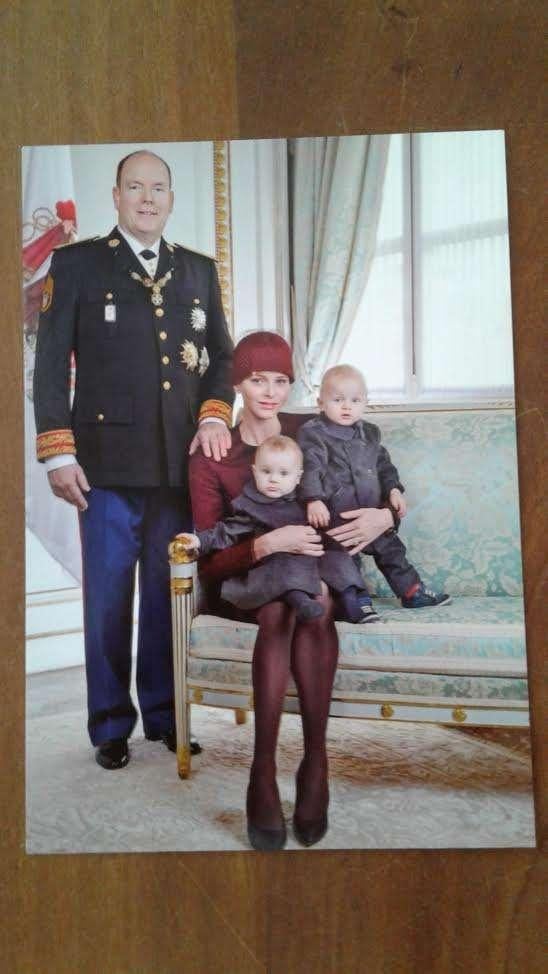 Nieuwe ansicht Monaco Prins Albert & Prinses Charlene, Ophalen of Verzenden, Nieuw, Kaart, Foto of Prent