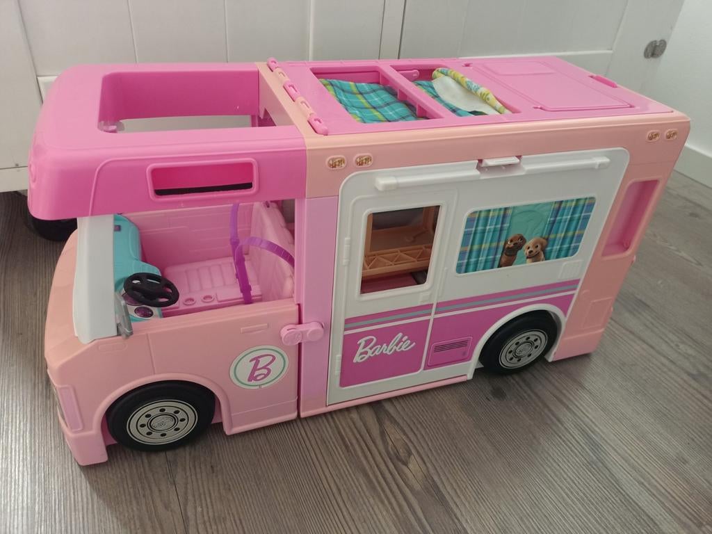Barbie camper, Ophalen of Verzenden, Gebruikt