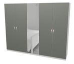 Ikea slaapkamer kast PAX 250x60x201 cm Grijsgroen, Huis en Inrichting, Kasten | Kledingkasten, Gebruikt, 200 cm of meer, 25 tot 50 cm