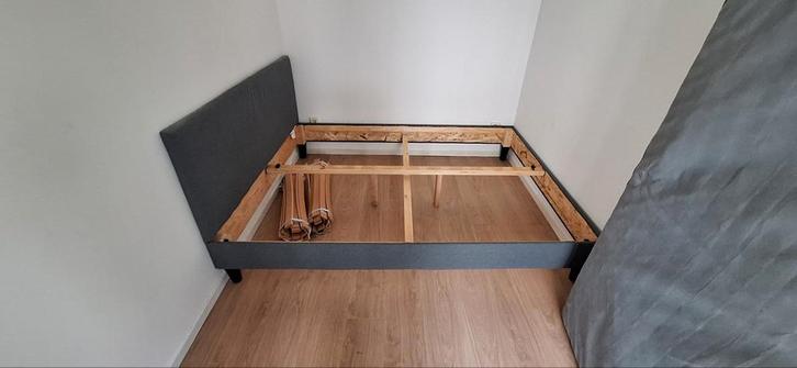 T.e.a.b. IKEA bed 160x204, Huis en Inrichting, Slaapkamer | Bedden, Tweepersoons, 160 cm, Hout, Wit, Ophalen of Verzenden