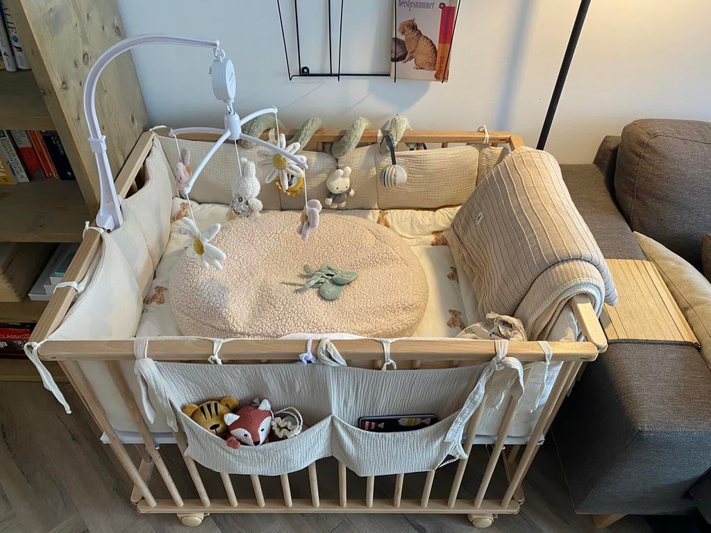 Box van Petite Amélie met Nijntje spiraal en 2 boxkleden, Ophalen, Gebruikt, Rechthoekig, In hoogte verstelbaar