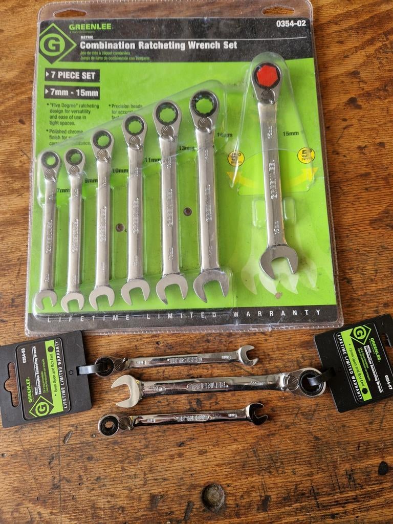 Greenlee 0354-02 omschakelbare ringratel 6 tm 15, Ophalen of Verzenden, Nieuw