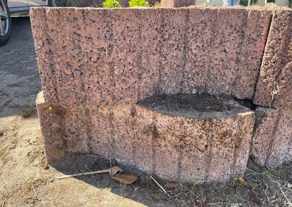 Betonnen plantenbakken / stapelblokken, Ophalen, Gebruikt, Beton, Tuin