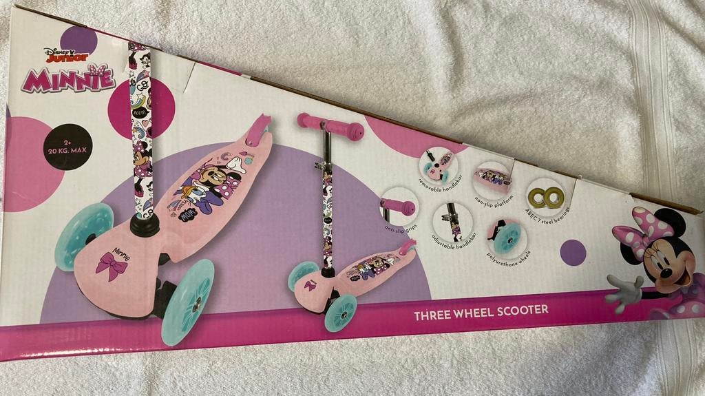 Minnie Mouse disney kinderstep -nieuw step 3 wielen, Ophalen of Verzenden, Zo goed als nieuw