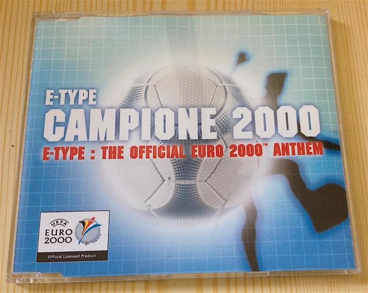 CD Single E-Type Campione 2000 (Song Euro 2000, EK voetbal), Cd's en Dvd's, Cd Singles, Zo goed als nieuw, Dance, 1 single, Maxi-single