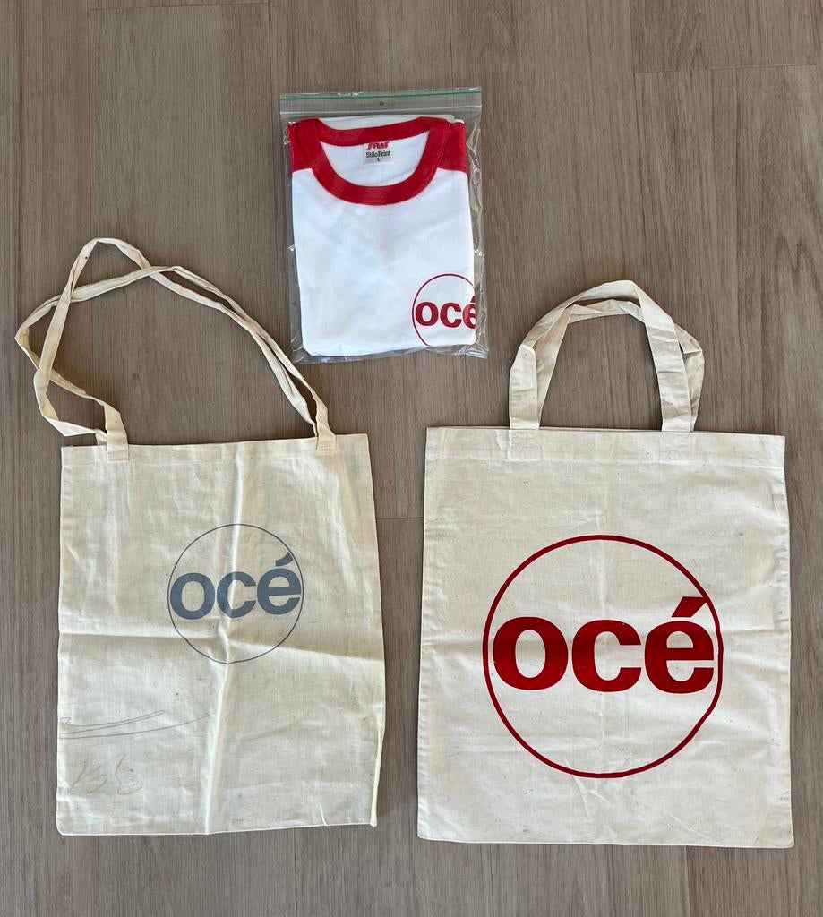 OCÉ van der Grinten - Venlo - draagtassen + T-shirt, Ophalen of Verzenden, Nieuw, Gebruiksvoorwerp