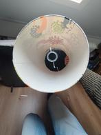 Vrolijke lampenkap met bloemenpatroon, Ophalen, Gebruikt, Wit, 25 tot 50 cm