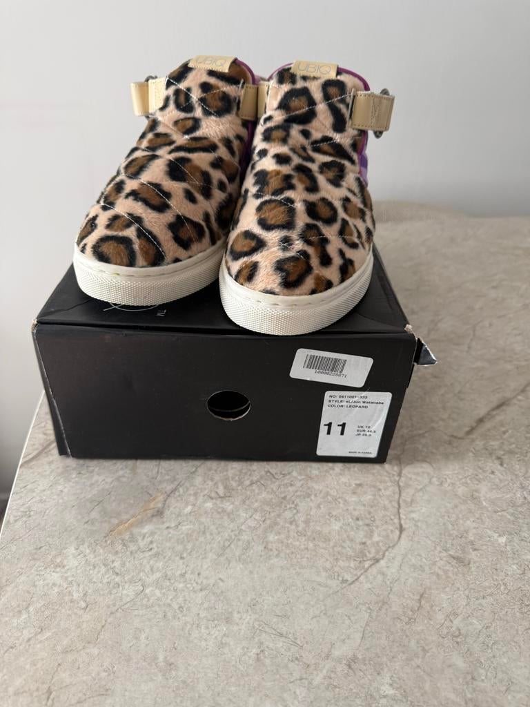 Ubiq x Jun Watanabe Leopard Sneakers Maat 45, Ophalen, Overige kleuren, Nieuw, Sneakers of Gympen