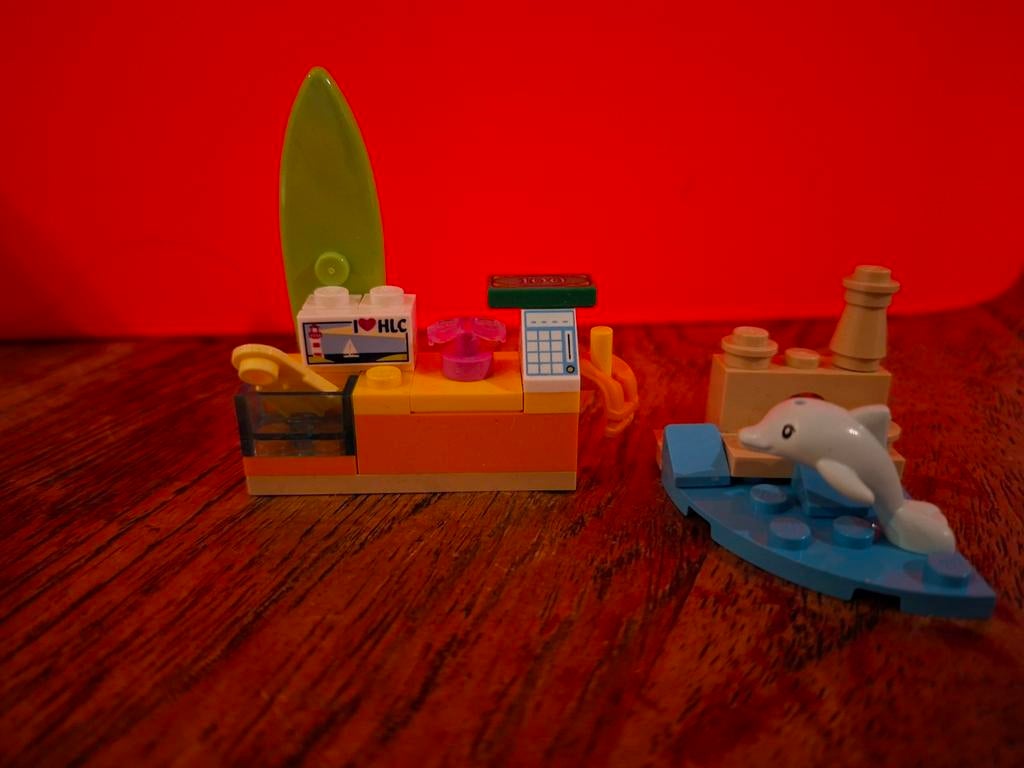 Lego Friends dolfijn en surfplank setje, Ophalen of Verzenden
